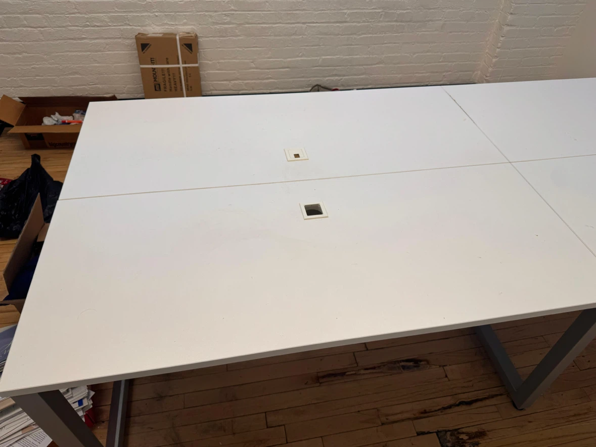 Large White office tables - photo 4