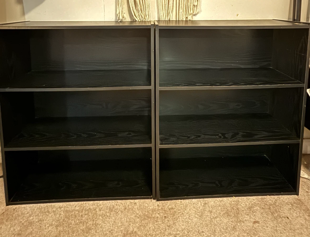 Two Billy bookshelf’s