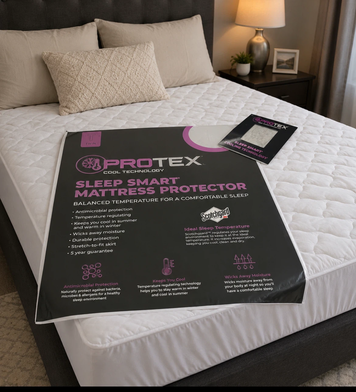 PROTEX Sleep Smart Mattress Protector - Twin