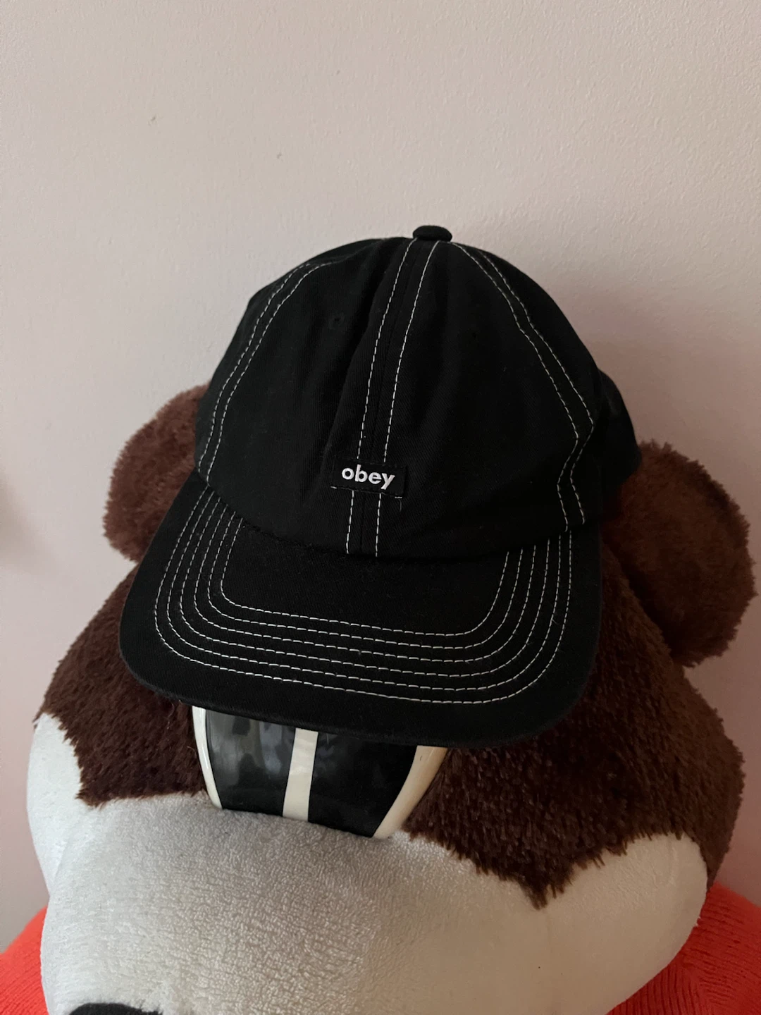 Obey Black Baseball hat