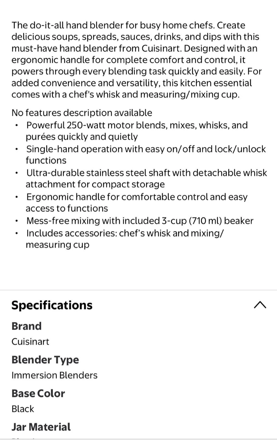 Cuisinart hand blender - photo 2