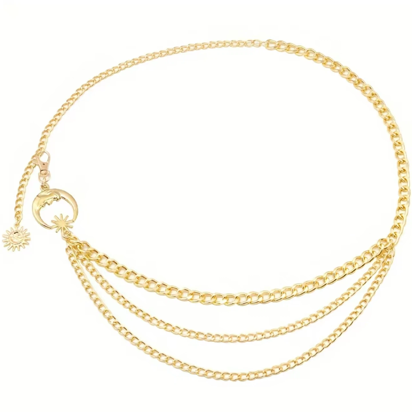 Celestial Gold Chain Belt
