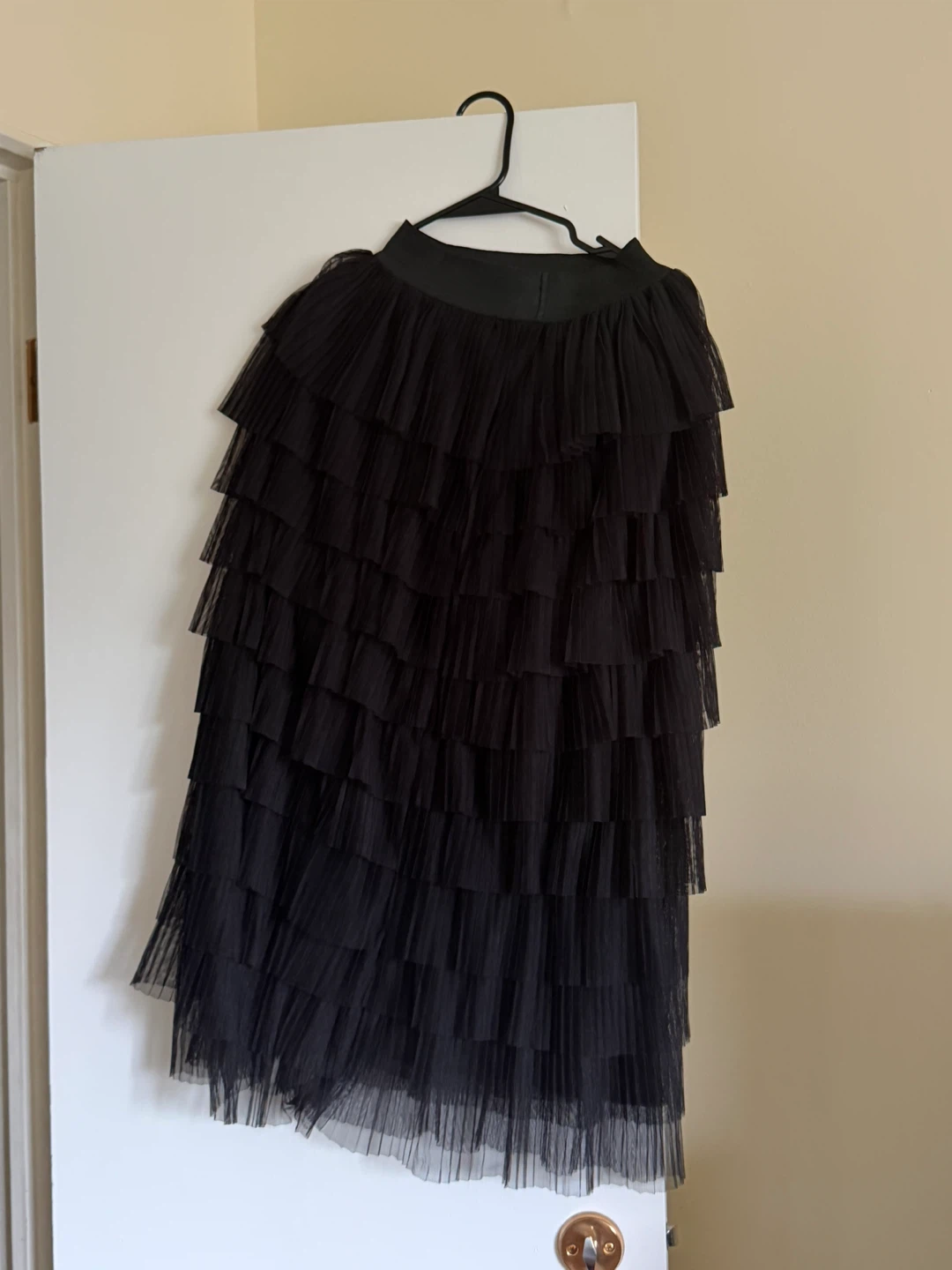 Black Tulle Tiered Skirt