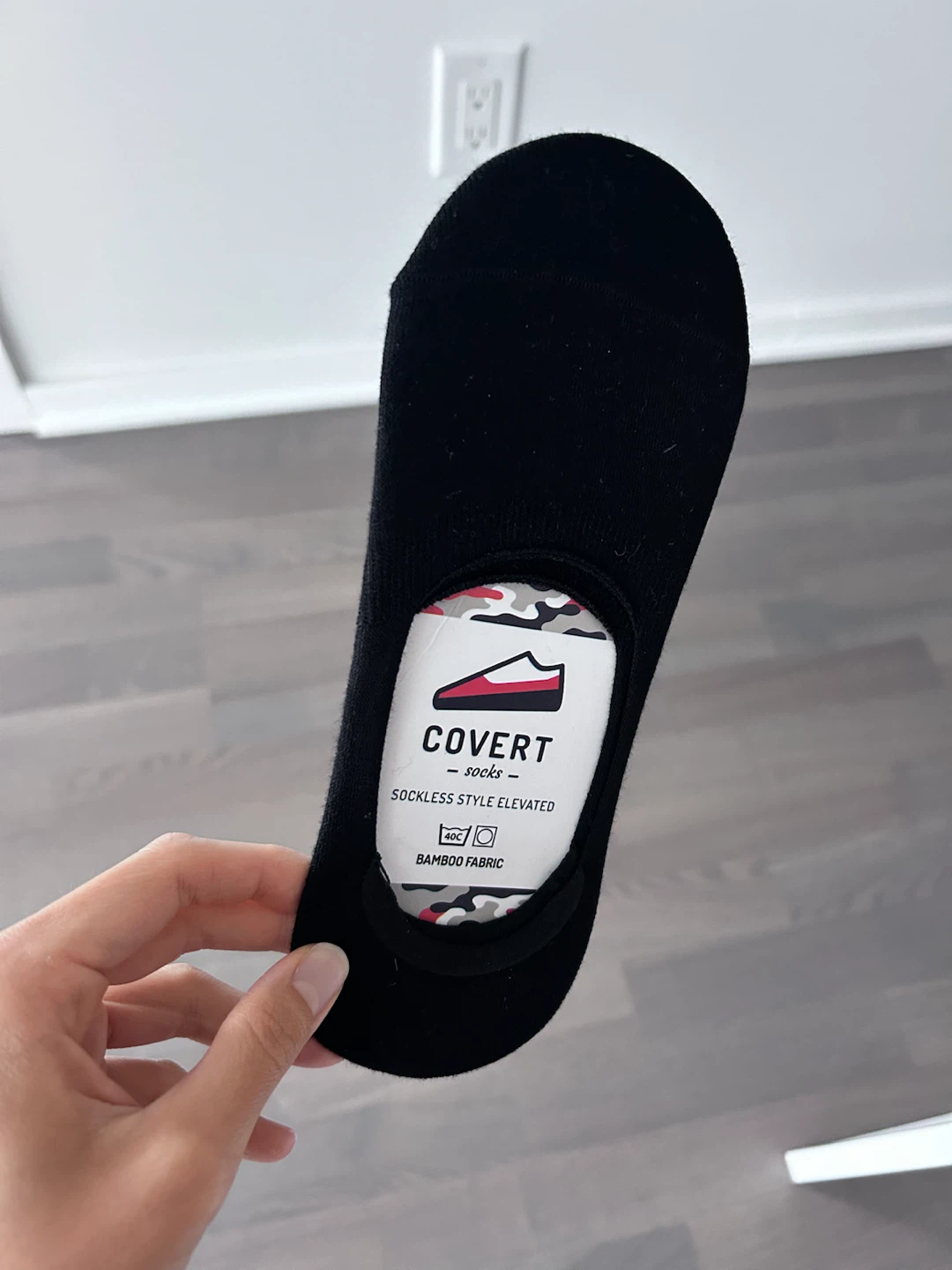 Brand new one size black sock