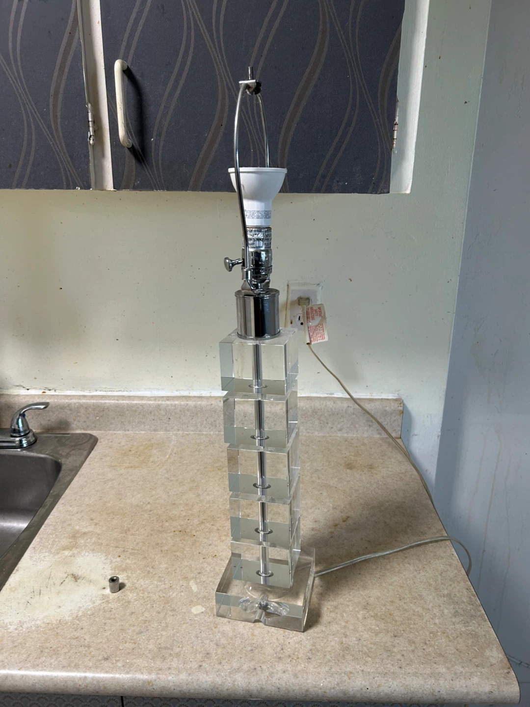 Crystal Block Table Lamp - photo 2