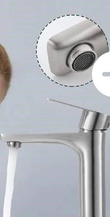 TONNY Bathroom Vessel Sink Faucet Brushed Nickel - photo 2
