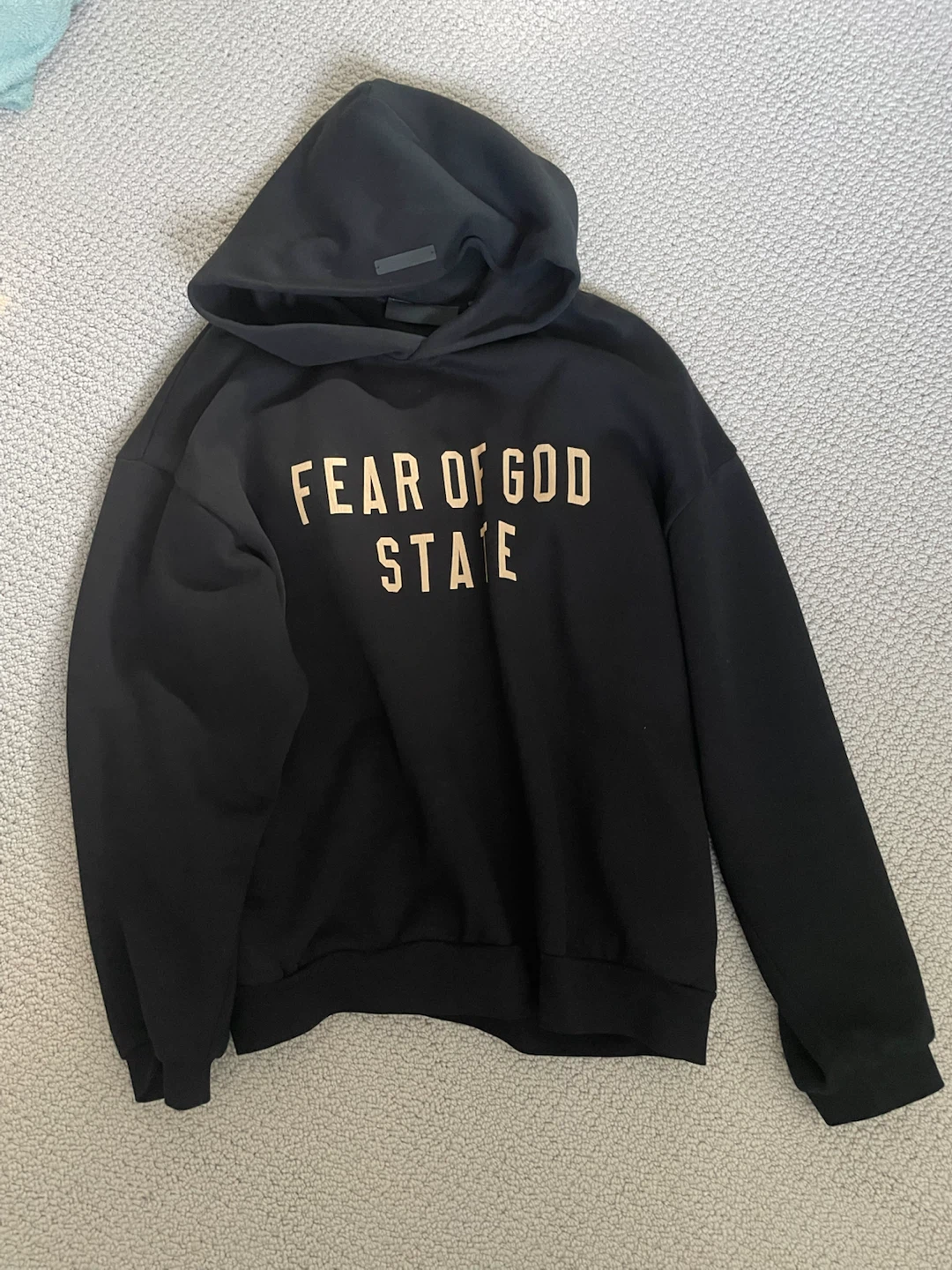 Fear of God Essentials Black "State" Hoodie