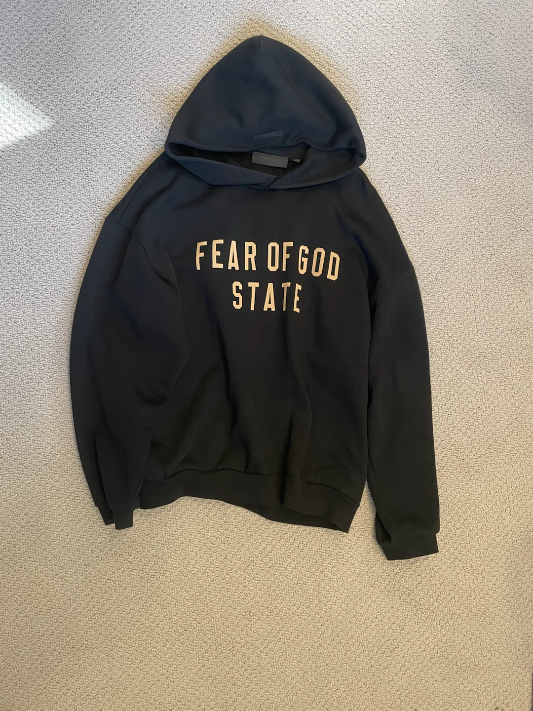 Fear of God Essentials Black "State" Hoodie - photo 5