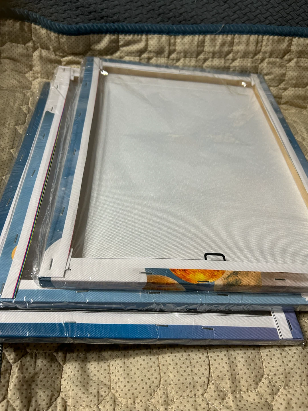 New-Set of 3 Space-Themed Canvas Wall Art - photo 5