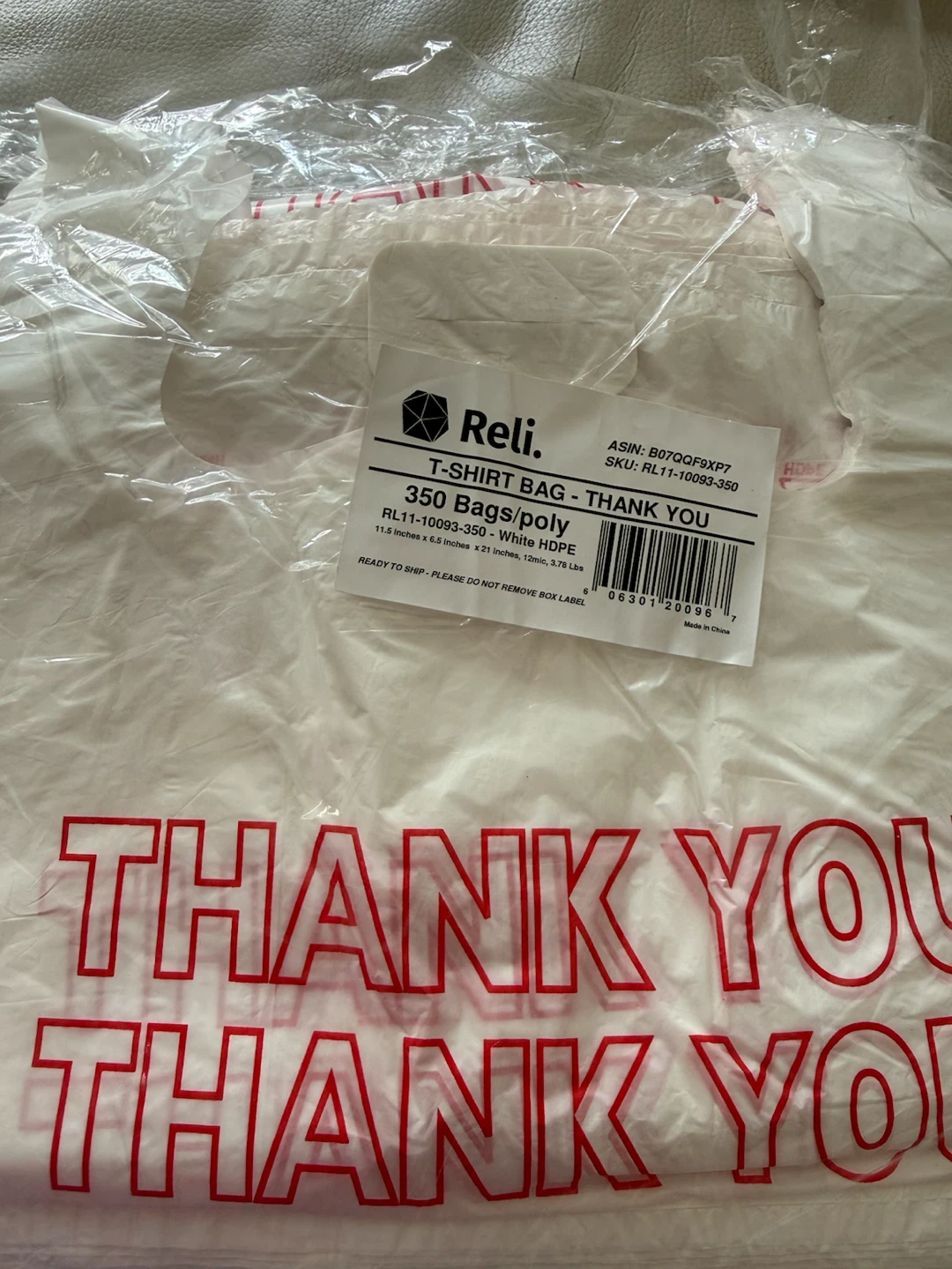 Reli T-Shirt Bags - 350 Count