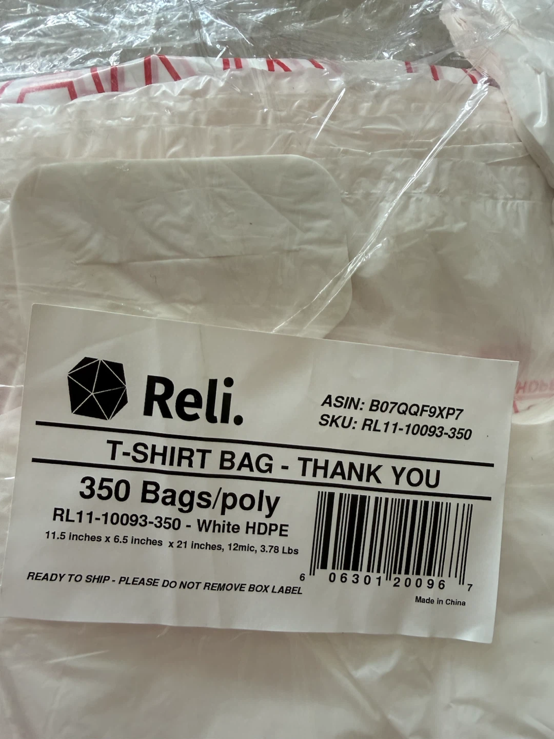 Reli T-Shirt Bags - 350 Count - photo 3