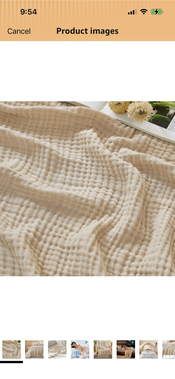 New-Lightweight Cotton Muslin Blanket - photo 2