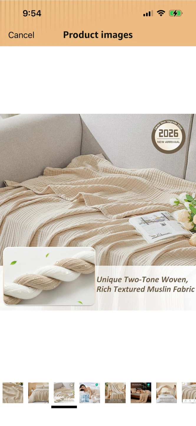 New-Lightweight Cotton Muslin Blanket - photo 3