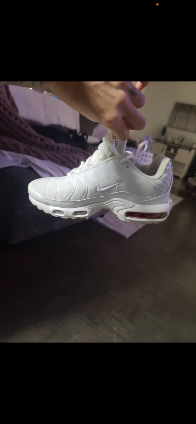 Nike Air Max Plus TN 'Triple White' Sneakers - photo 2