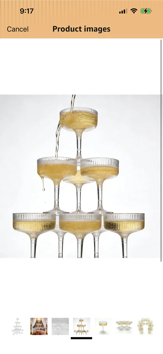 New-Set of 17 Champagne Coupe Plastic Glasses - photo 3