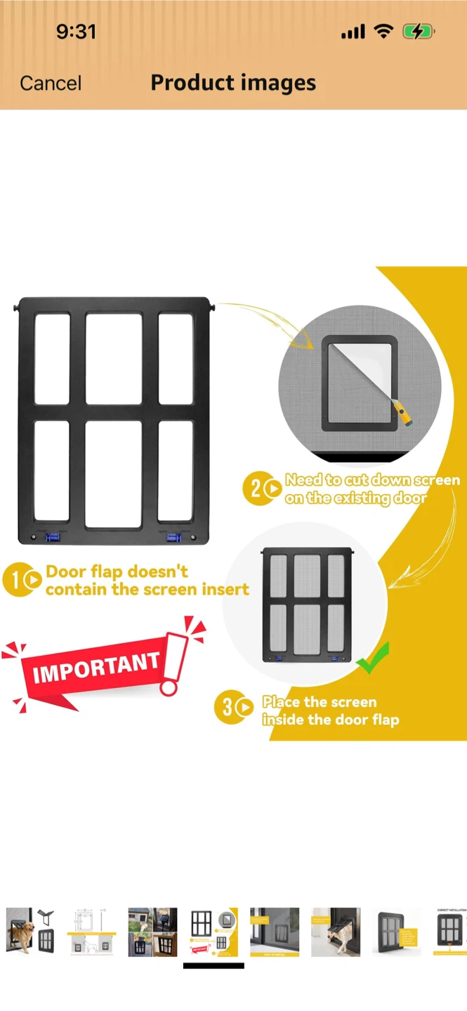New-Pet Screen Door Insert - photo 3