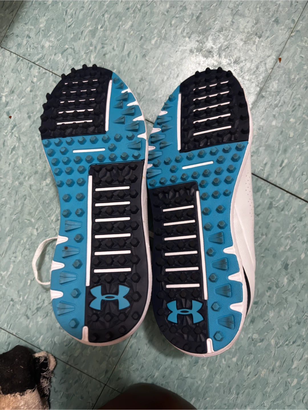 New Under Armour Golf Shoes White/Blue size 8 - photo 2