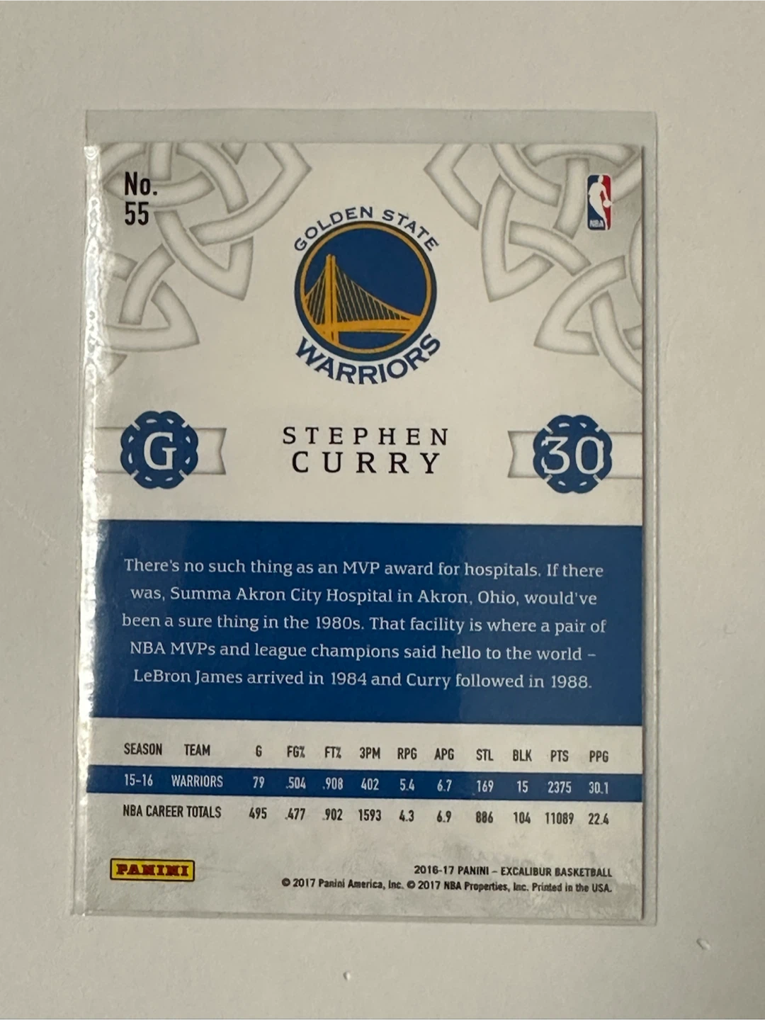 Stephen Curry 2016-17 Panini Basketball Cards (x3) - photo 3