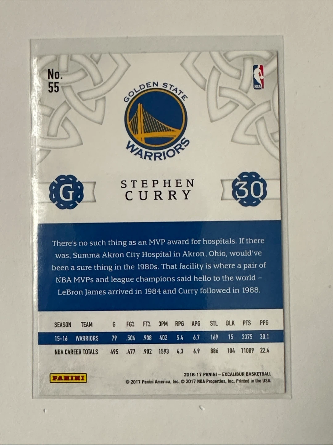 Stephen Curry 2016-17 Panini Basketball Cards (x3) - photo 5