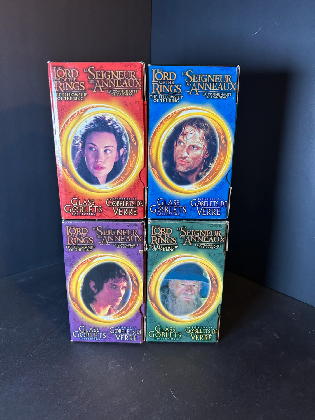 The Lord of the Rings Glass Goblets Set of 4