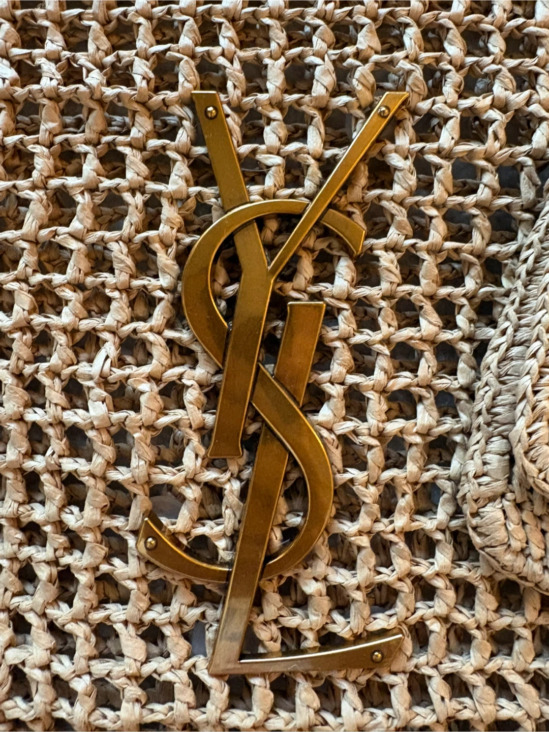 Yves Saint Laurent Raffia Tote Bag - photo 2
