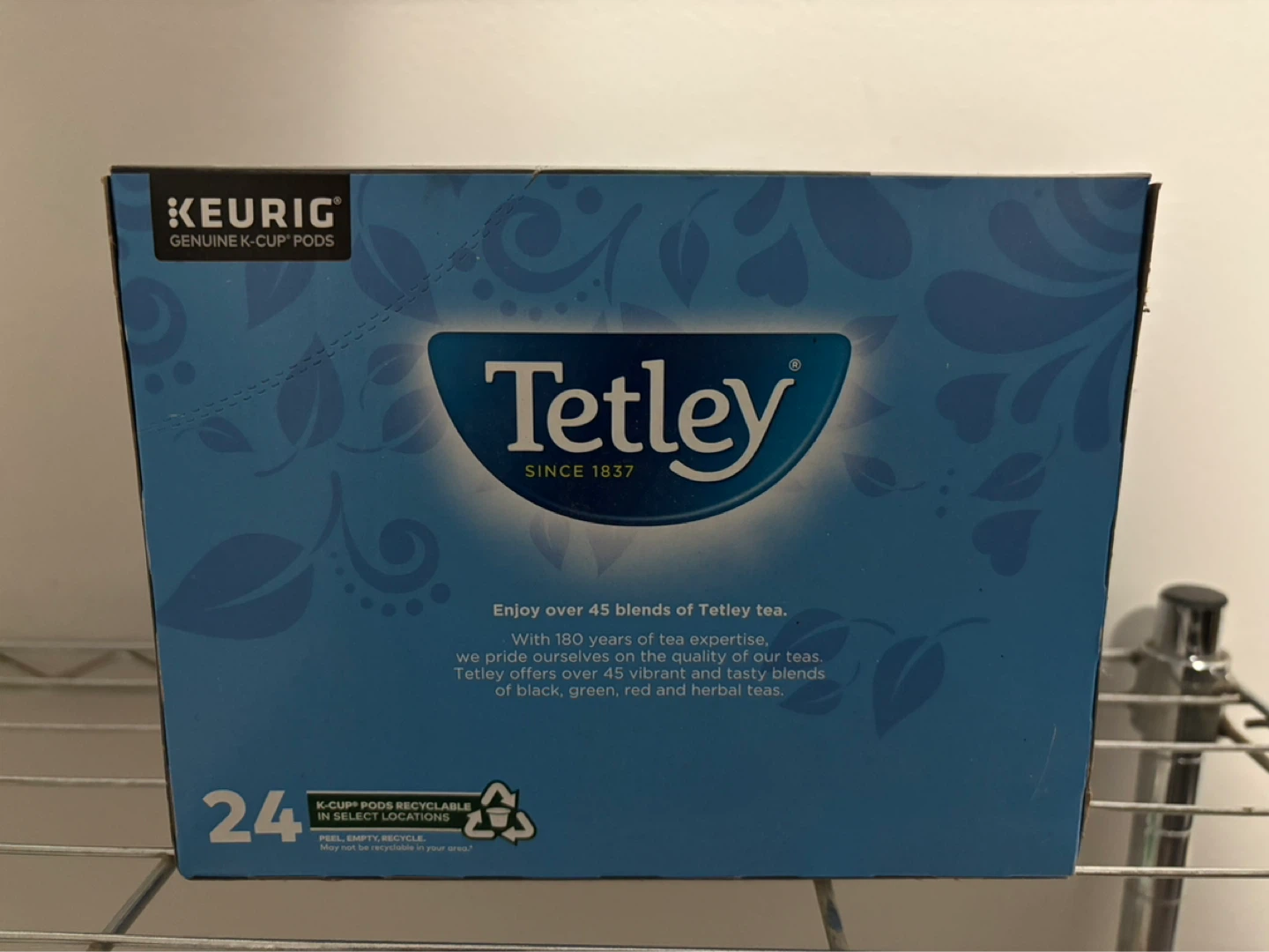 Tetley Orange Pekoe Tea K-Cup Pods, 24 Pack