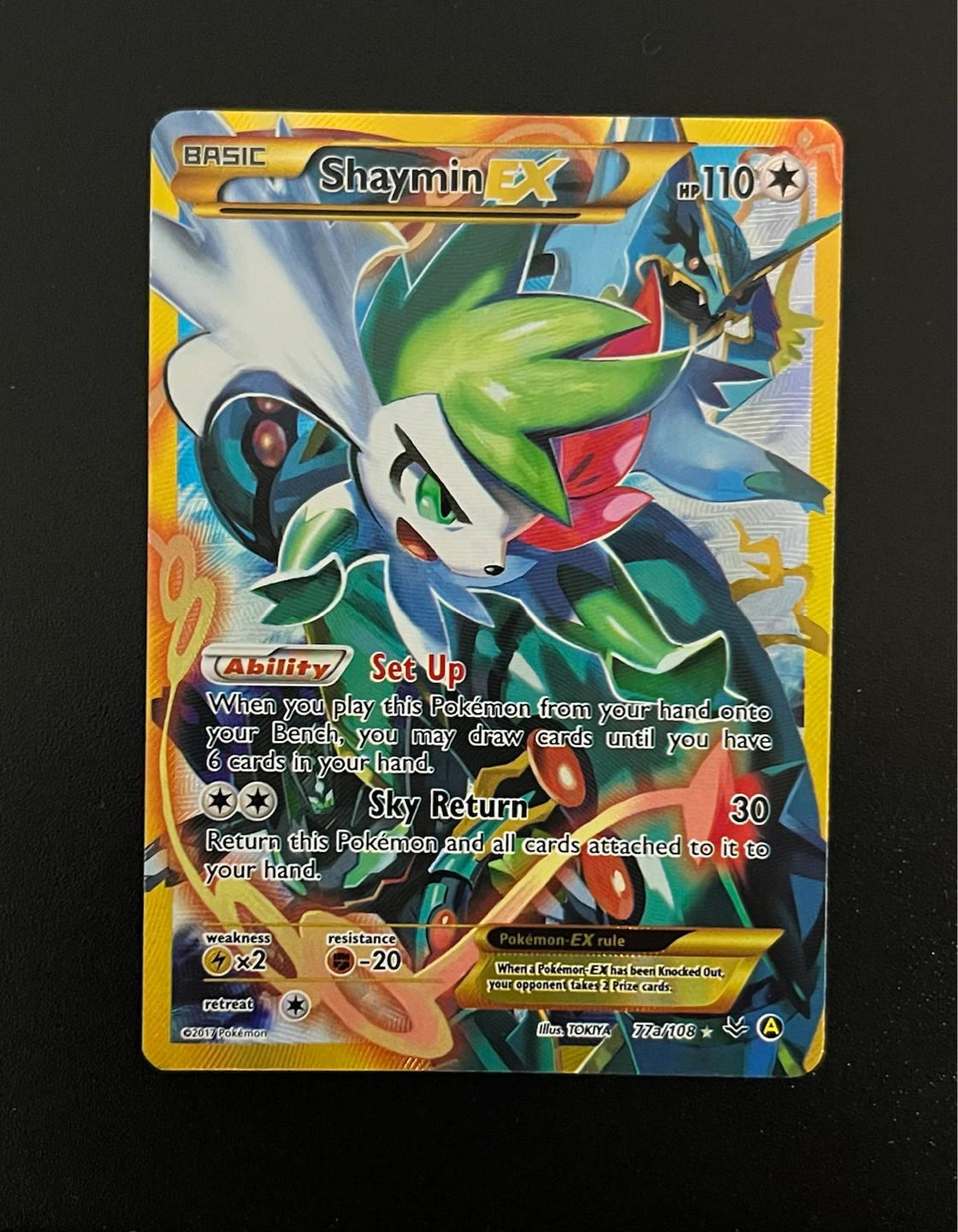 Shaymin EX 77a ungraded