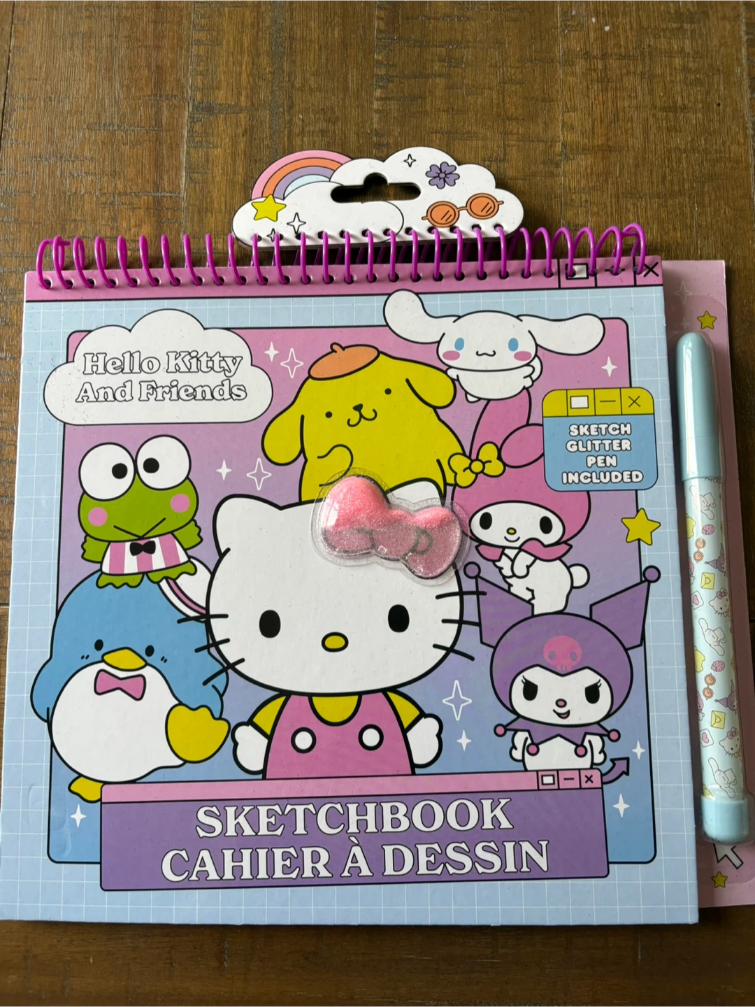 Hello Kitty And Friends Sketchbook with Glitter Pen