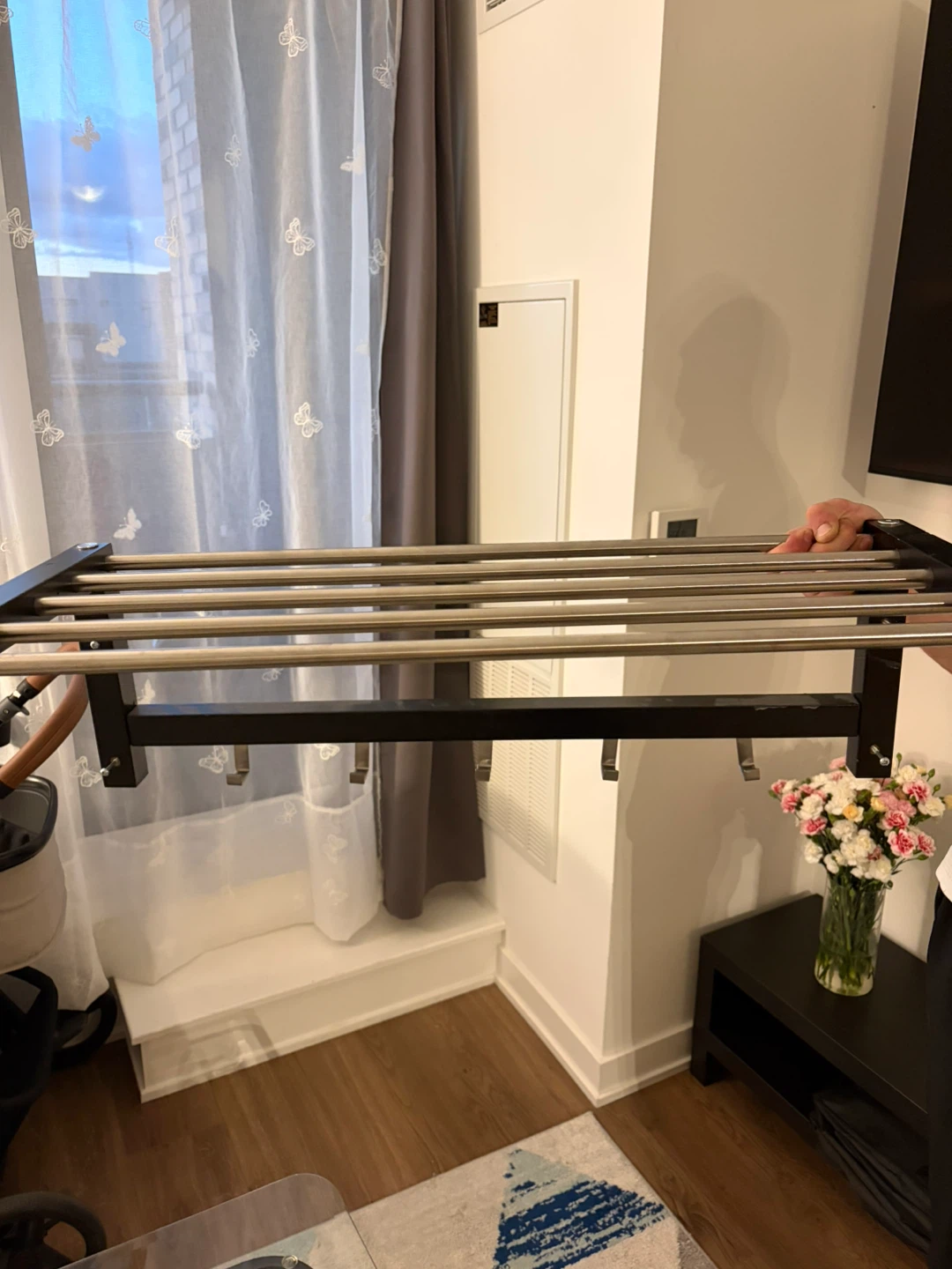 Wall Mounted Garment Rack with Hooks - photo 2