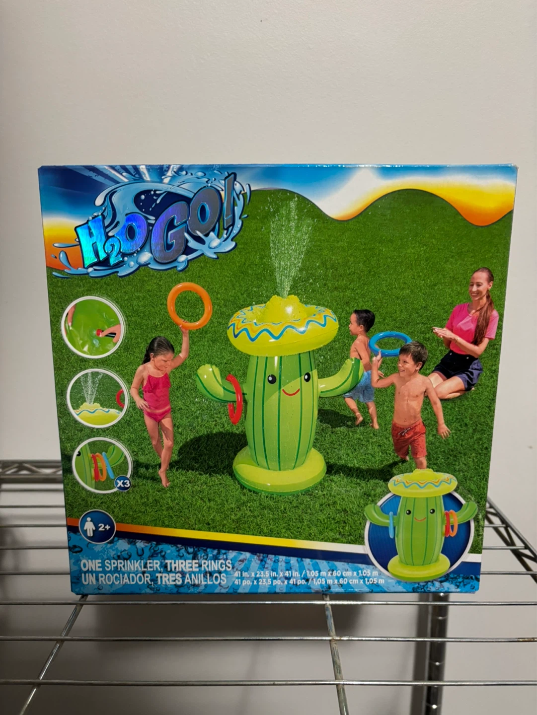 Bestway H2O GO! Inflatable Cactus Sprinkler with 3 Rings