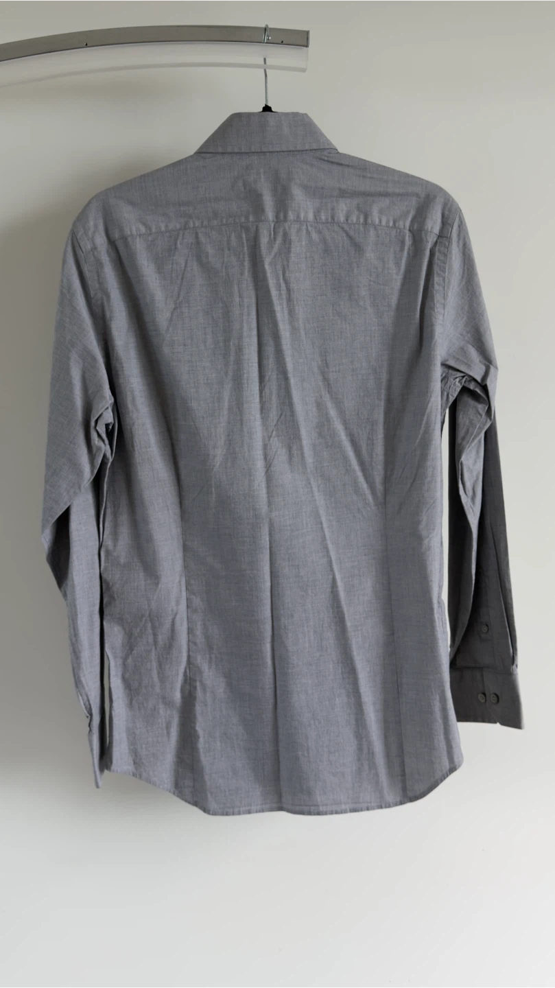 Banana Republic Grey Stretch Slim Fit Dress Shirt - photo 2
