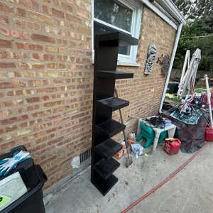 Metal Rack Mapping Stand Black Tiered Shelf Unit | Karrot