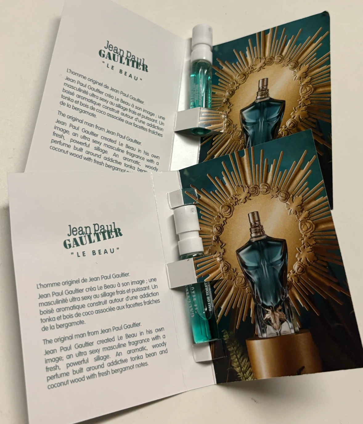 Jean Paul Gaultier LE BEAU EDT samples (new ) - photo 2