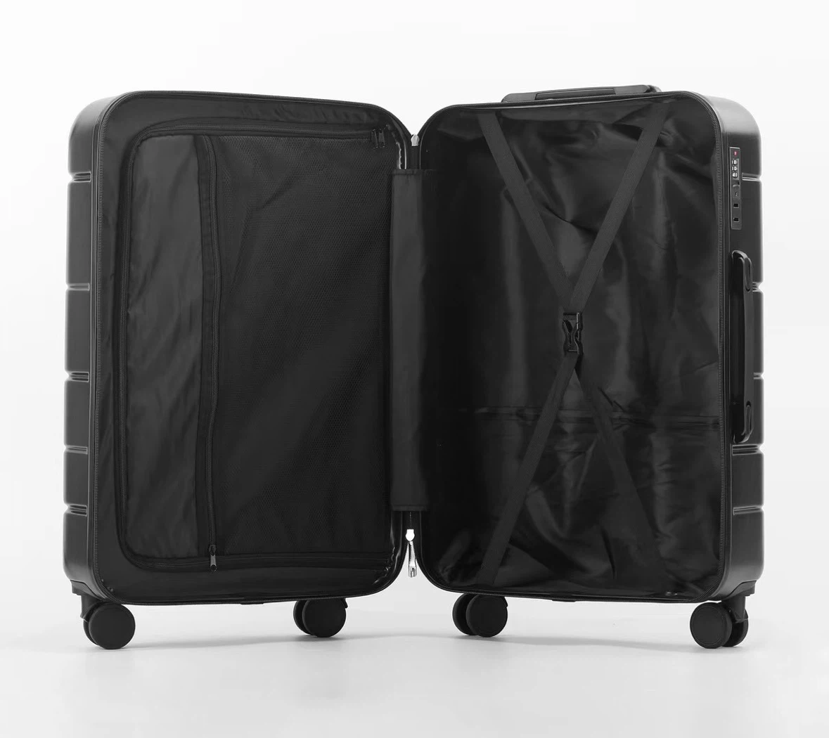 Set of 4 Black Hardshell Luggage - photo 4