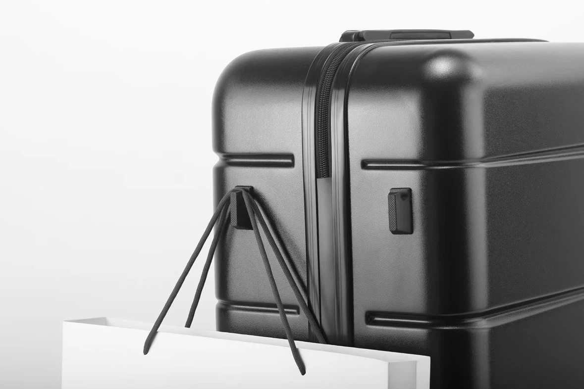 Set of 4 Black Hardshell Luggage - photo 5