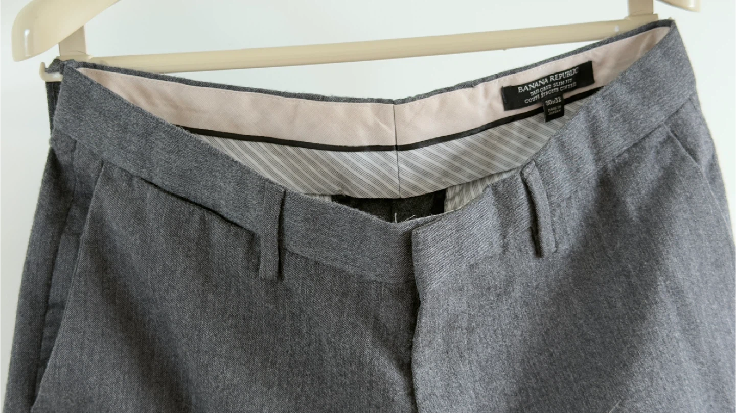 Banana Republic Tailored Slim Fit Trousers - Grey - photo 2