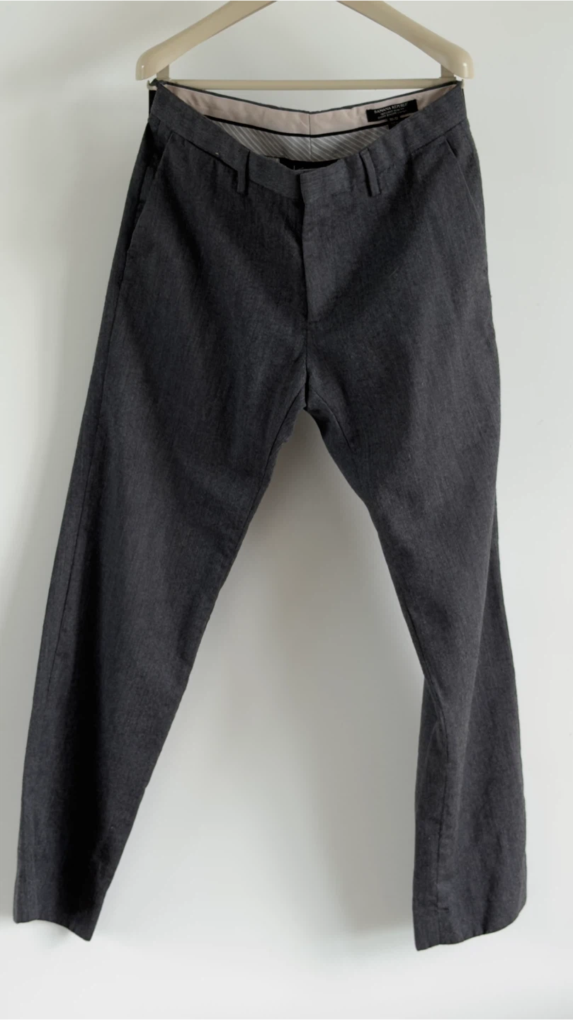 Banana Republic Tailored Slim Fit Trousers - Grey