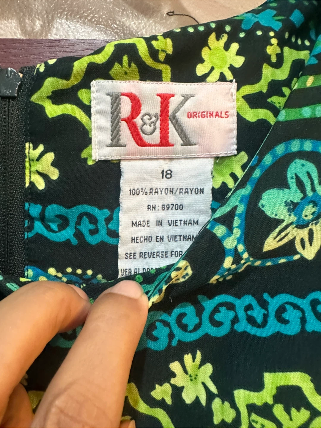 R&K Originals Floral Print Dress Size 18 - photo 3