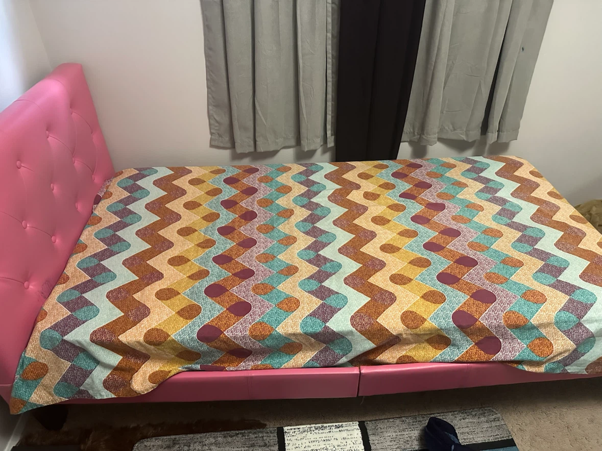 Pink Tufted Headboard Bed Frame