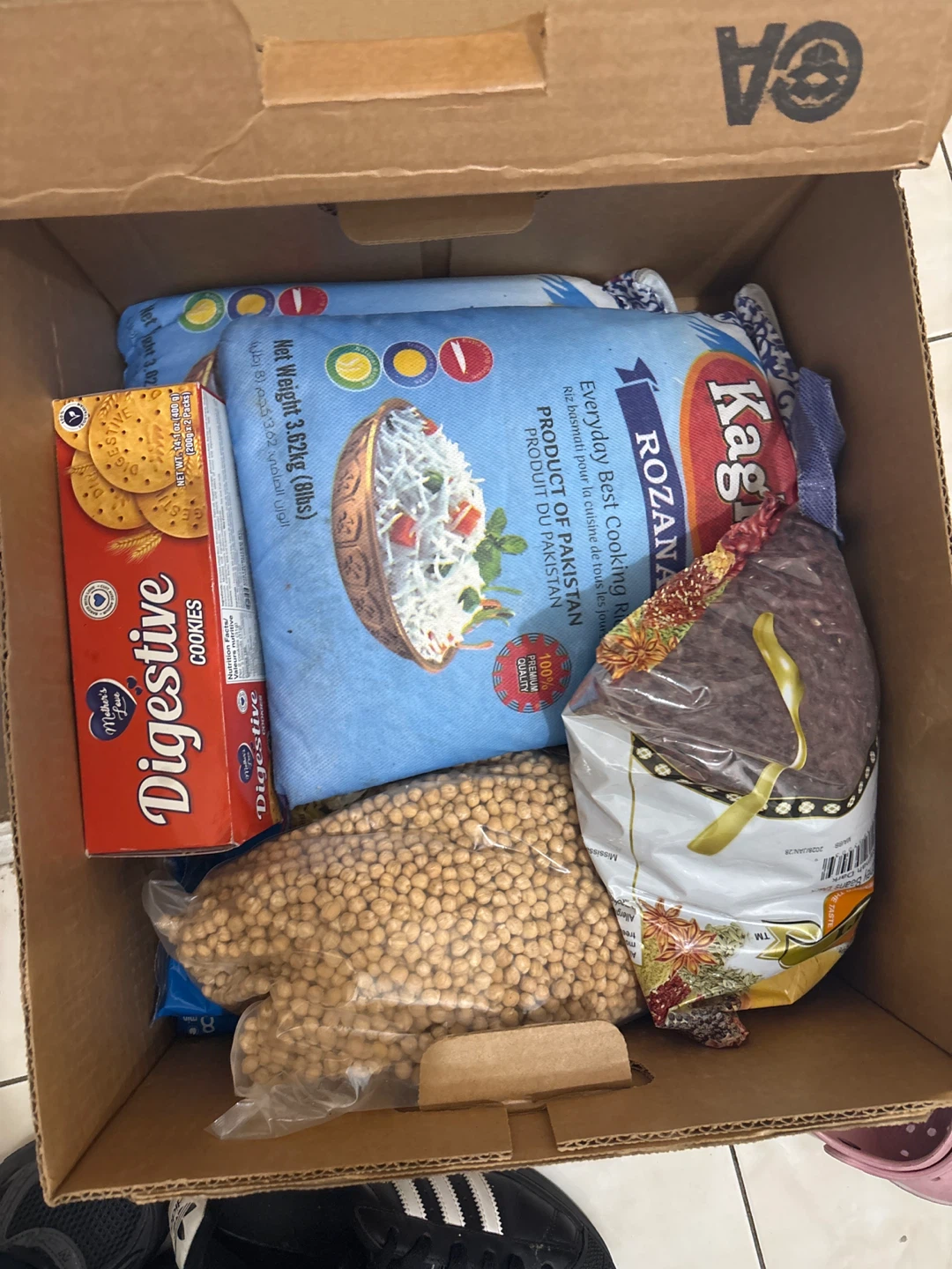 Kagzi Rozana Basmati Rice 3.62kg & Digestive Cookies