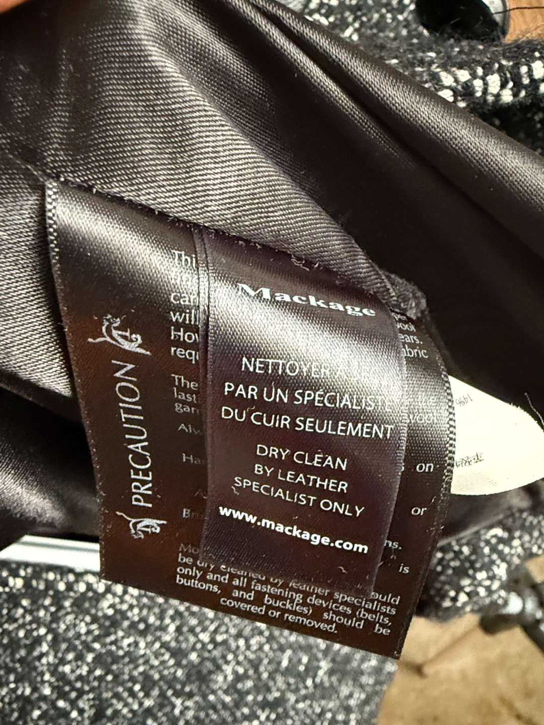 Mackage Wool Coat with Leather Trimmings - photo 4