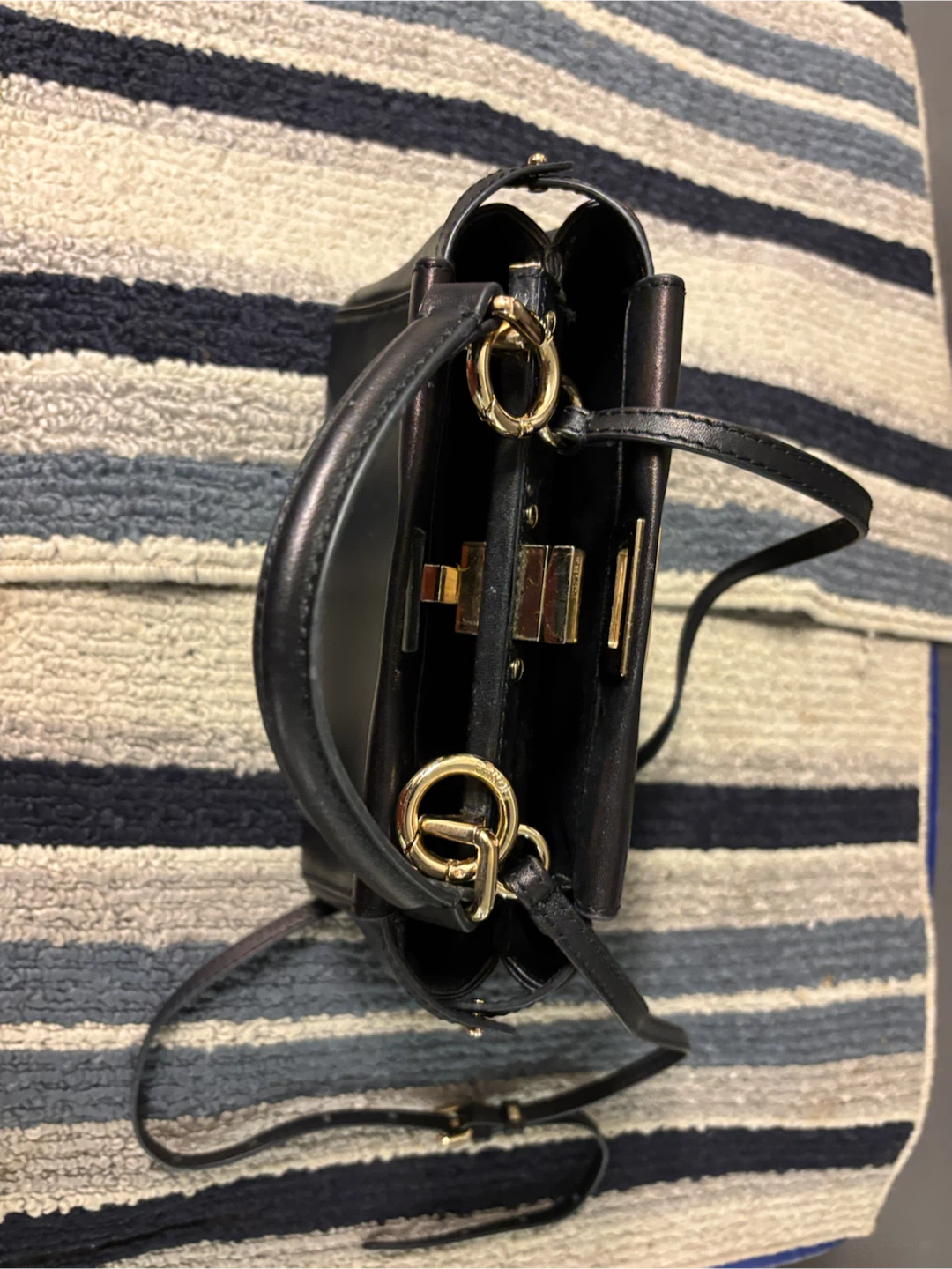 Fendi Black Leather Peekaboo Bag - photo 4