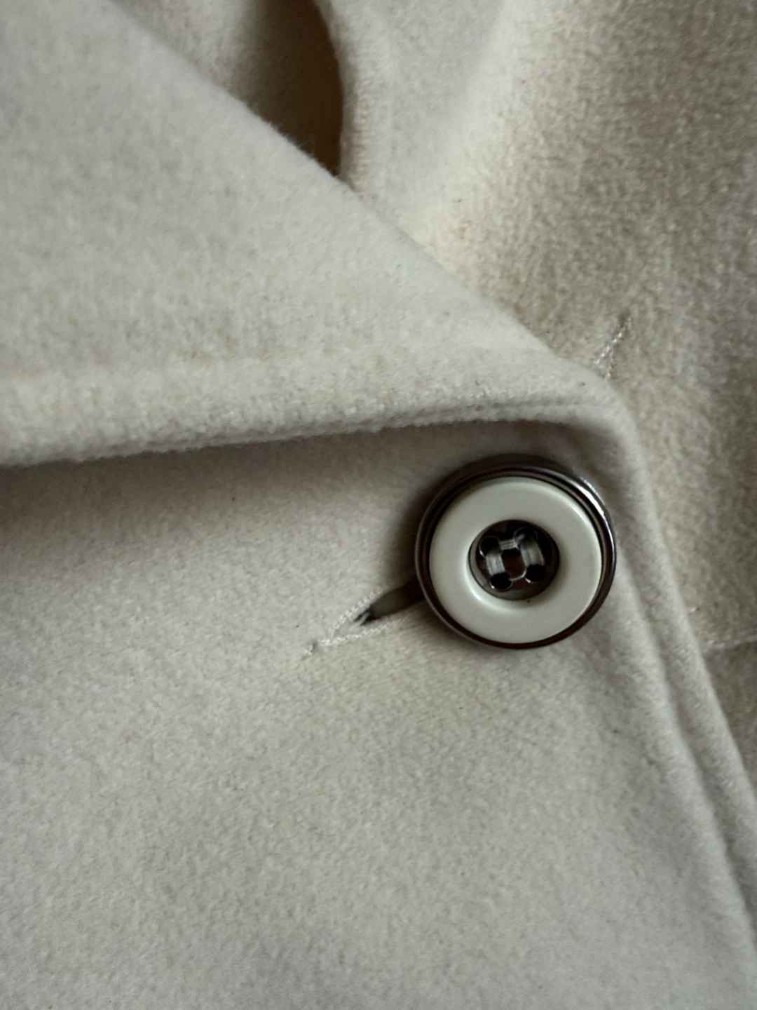 Mackage Women's Cream Wool Coat with Leather Accents - photo 3