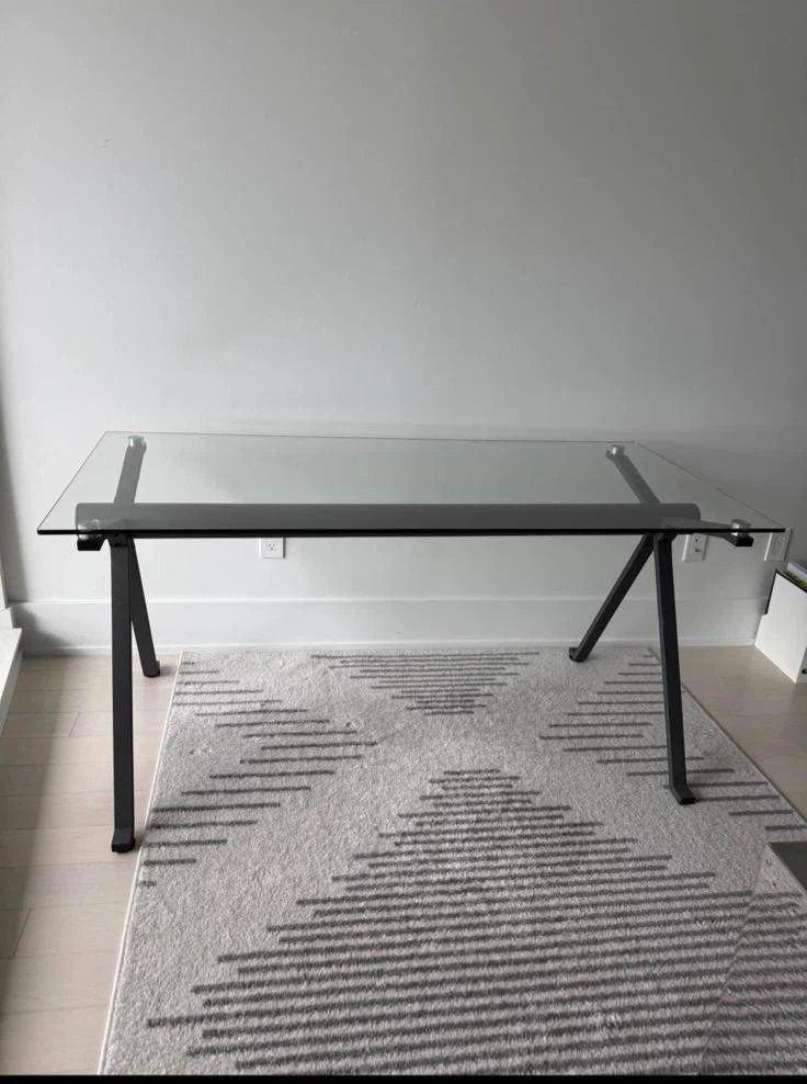 Glass Top Desk - photo 2