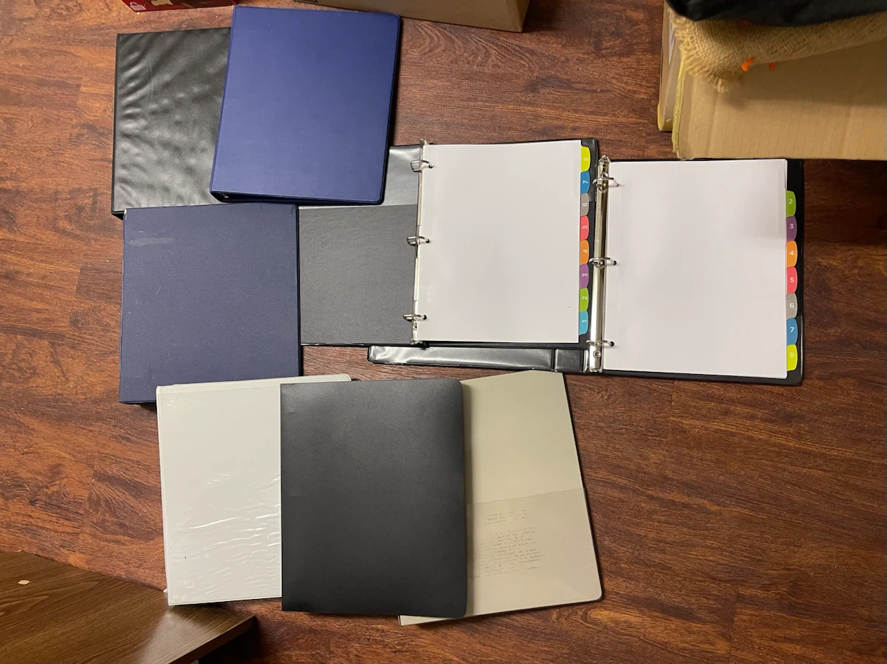 $6 for all of 8 Assorted Binders and Folders