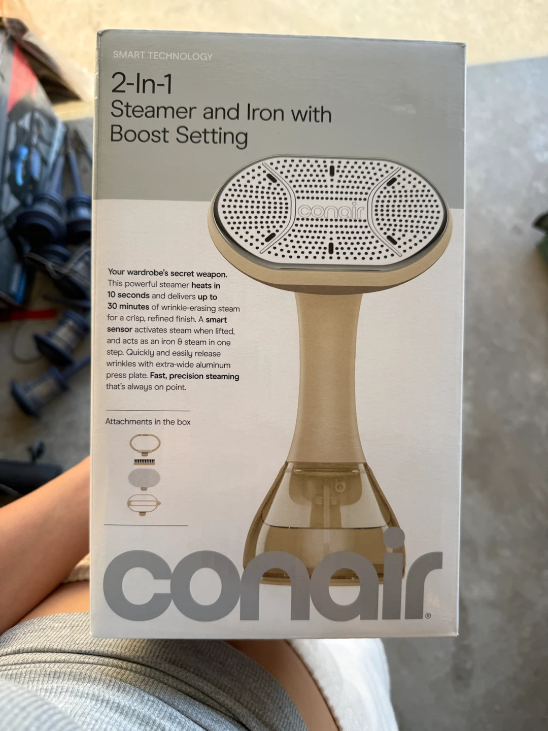 Conair 2-in-1 Steamer and Iron with Boost Setting - photo 2