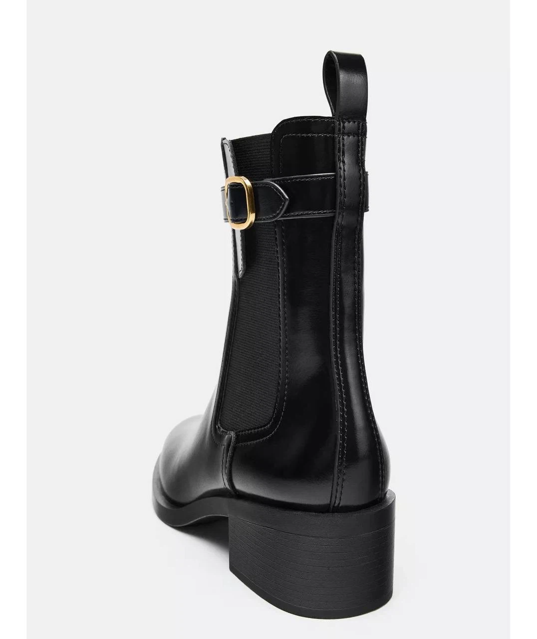 Zara Black Heeled Chelsea Boots - size 10 - photo 5