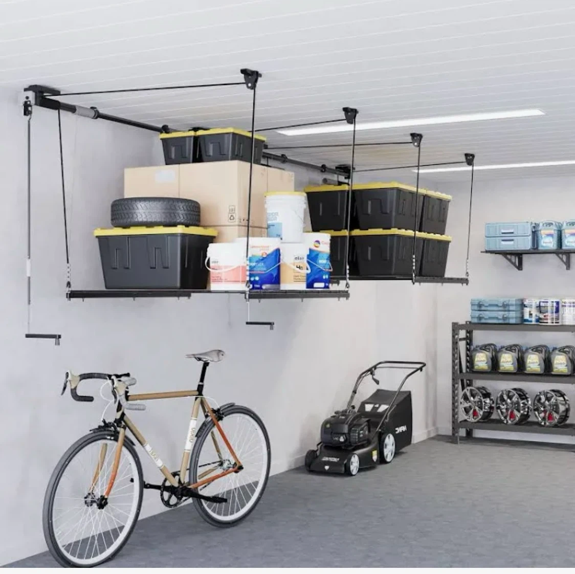 Overhead Garage Storage Rack Lift System - photo 2