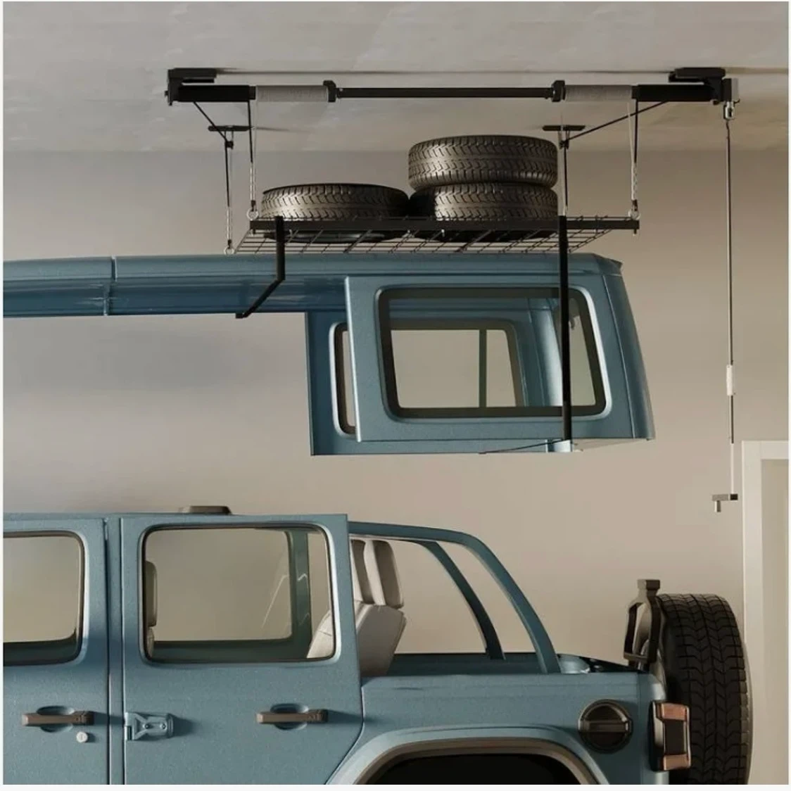 Overhead Garage Storage Rack Lift System - photo 3