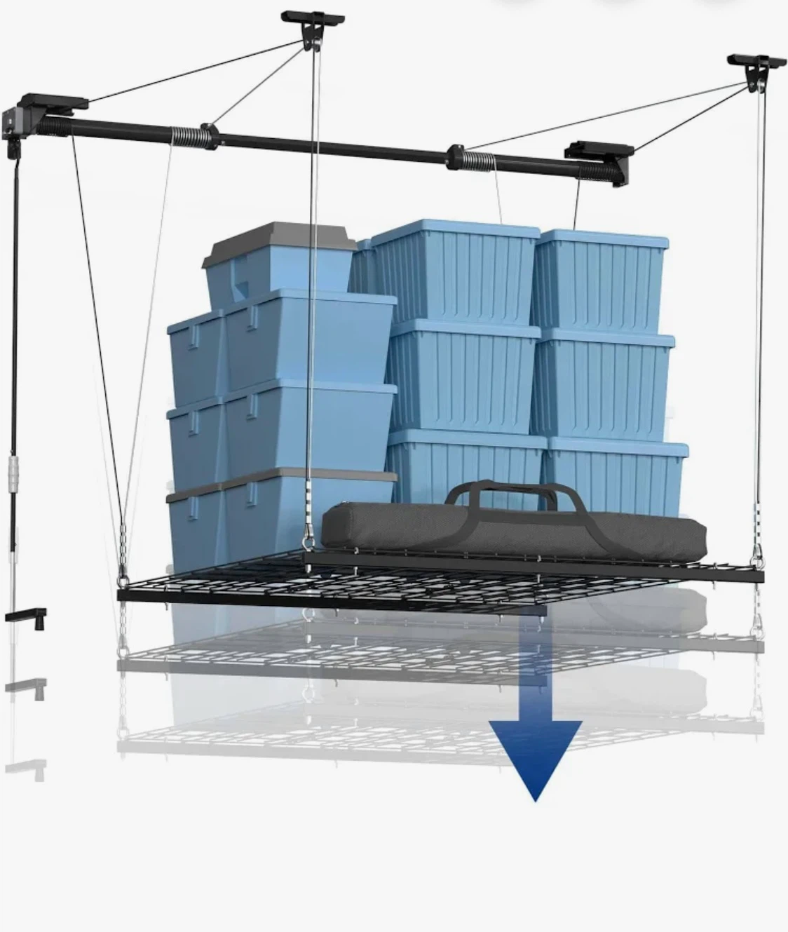 Overhead Garage Storage Rack Lift System - photo 4